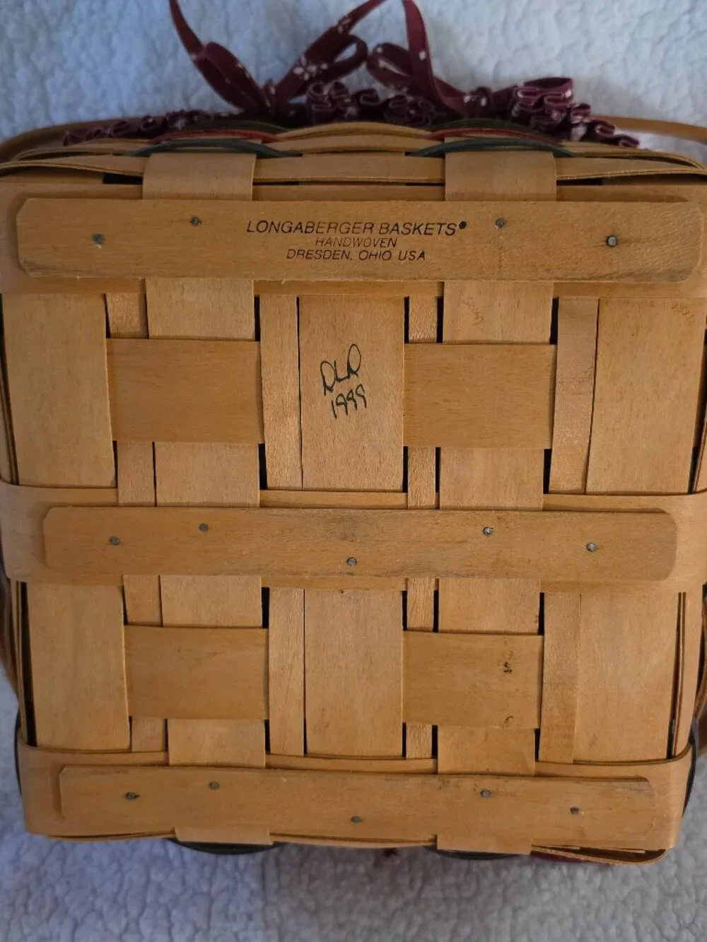 Longaberger Basket -1999 Good Ol' Summertime Beachcomber Basket
